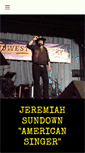 Mobile Screenshot of jeremiahsundown.com